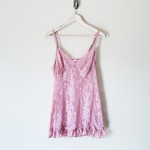 VS Baby Pink Lace Chemise